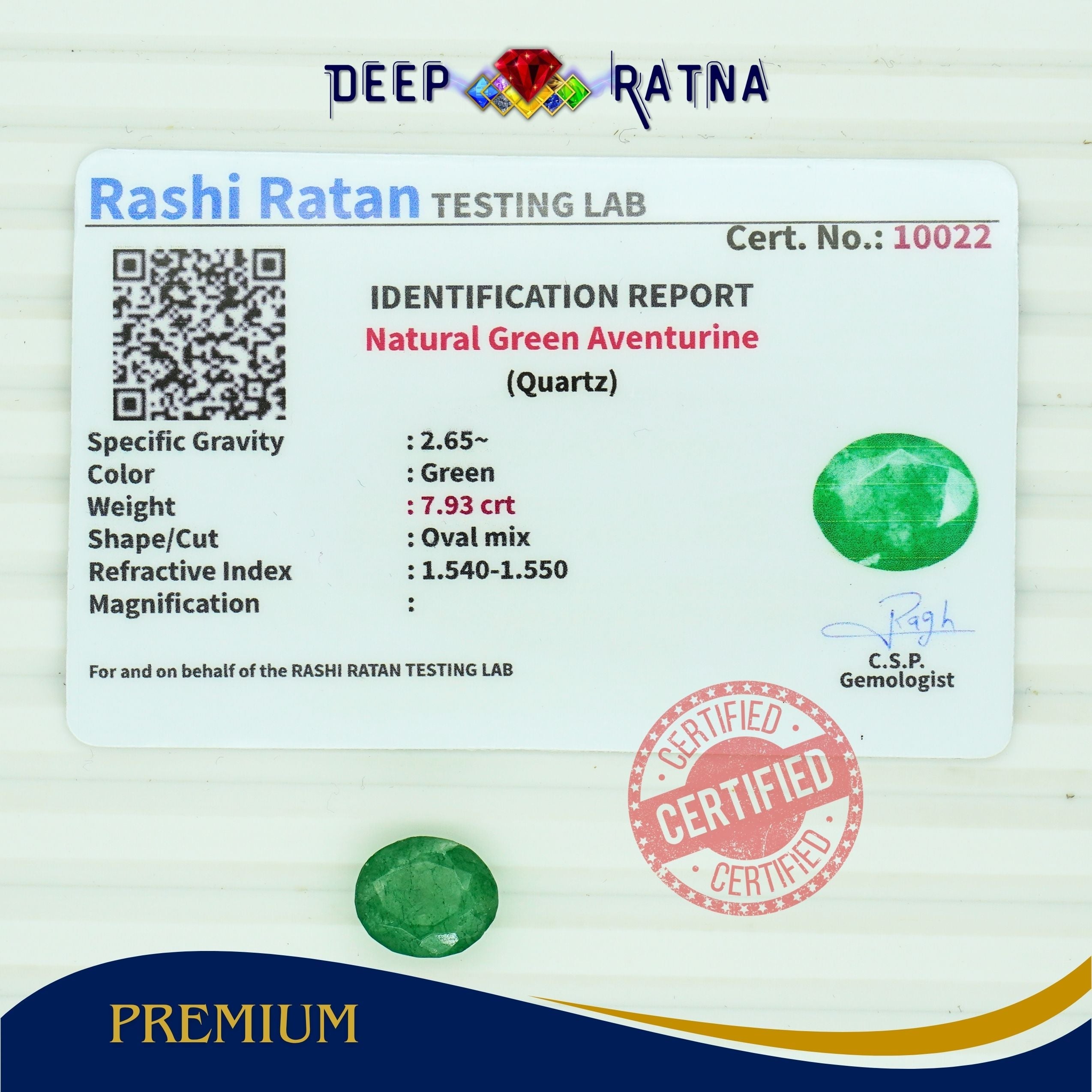 Green Aventurine 7.93 carat