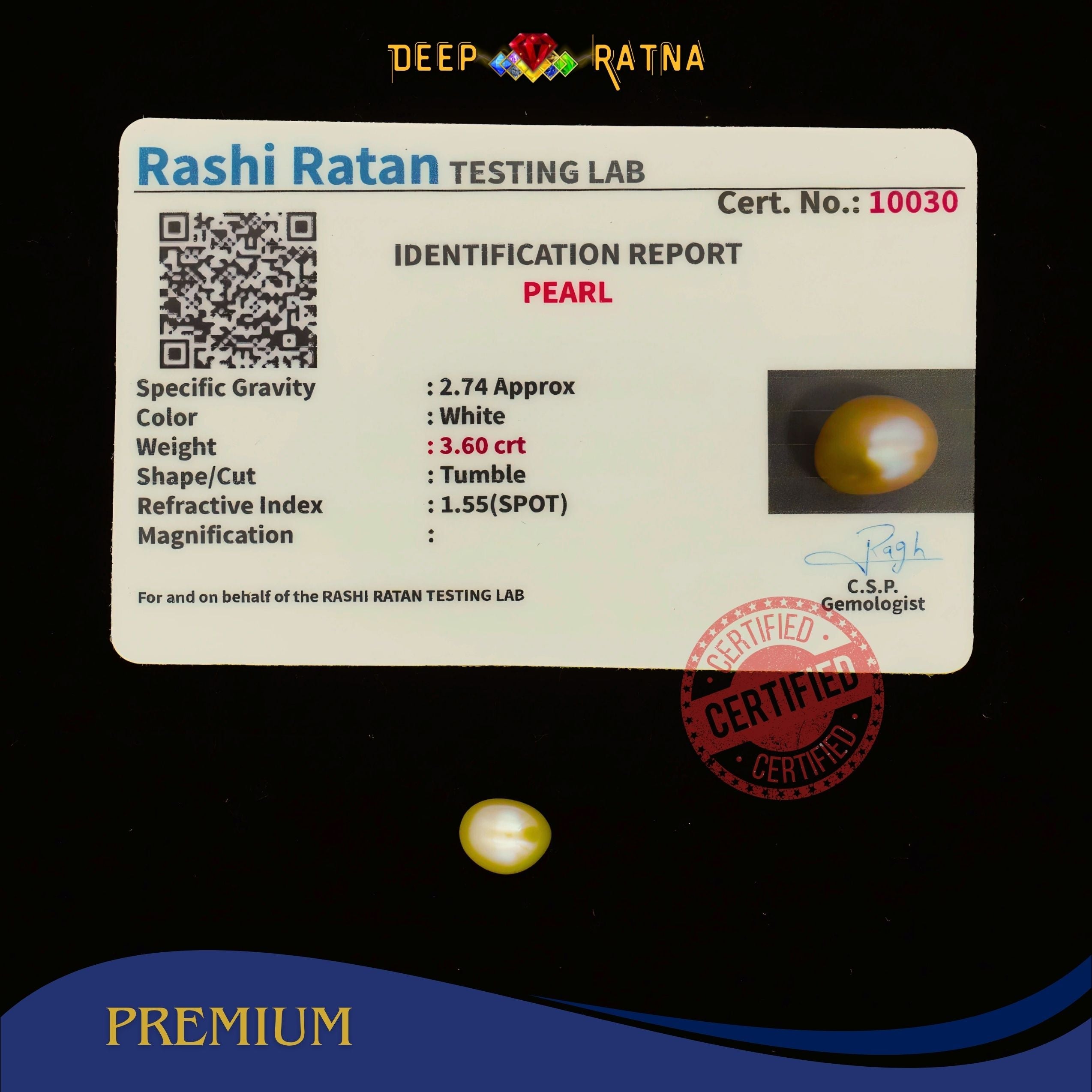 Pearl 3.60 Carat (Keshi)