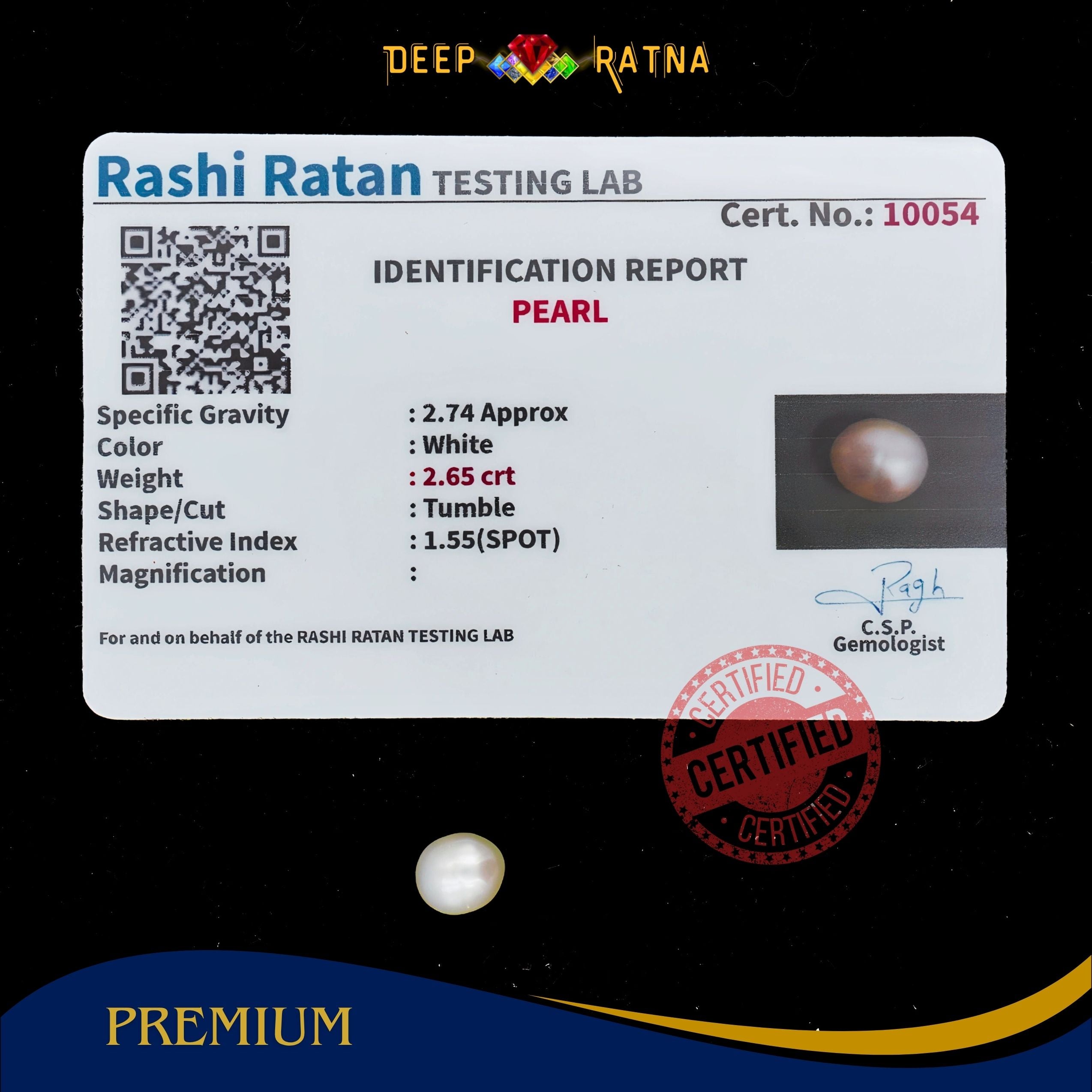 Pearl 2.65 Carat (Keshi)