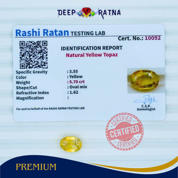 Yellow Topaz 5.70 Carat
