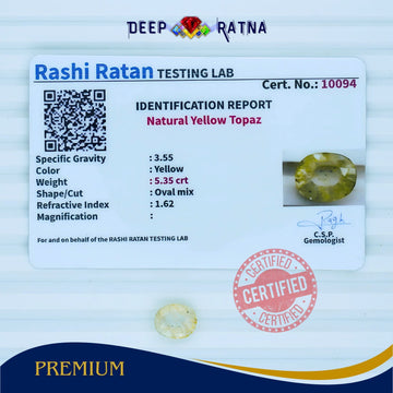Yellow Topaz 5.35 Carat
