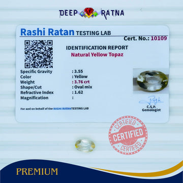 Yellow Topaz 3.76 Carat