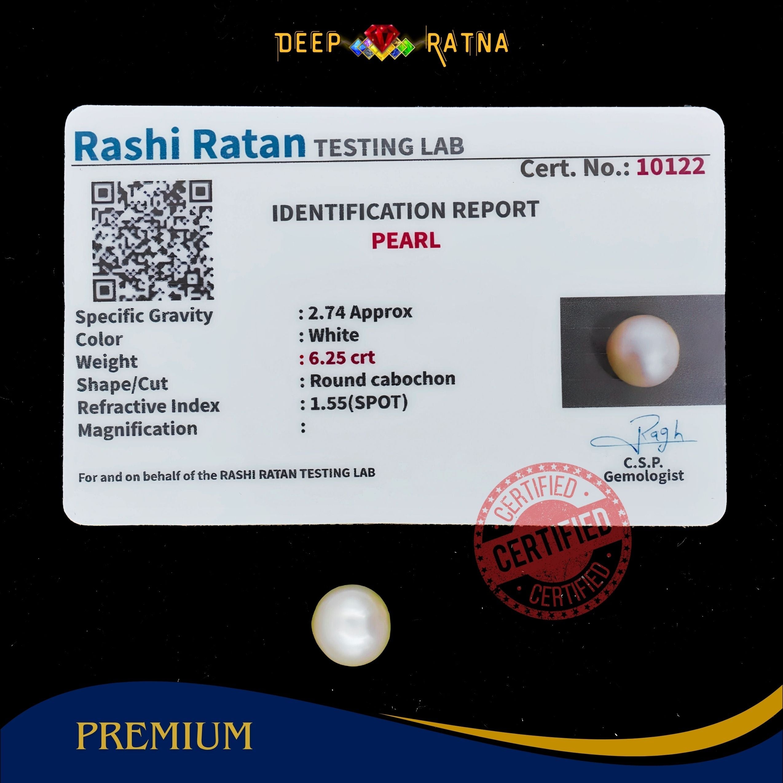 Pearl 6.25 Carat (Keshi)