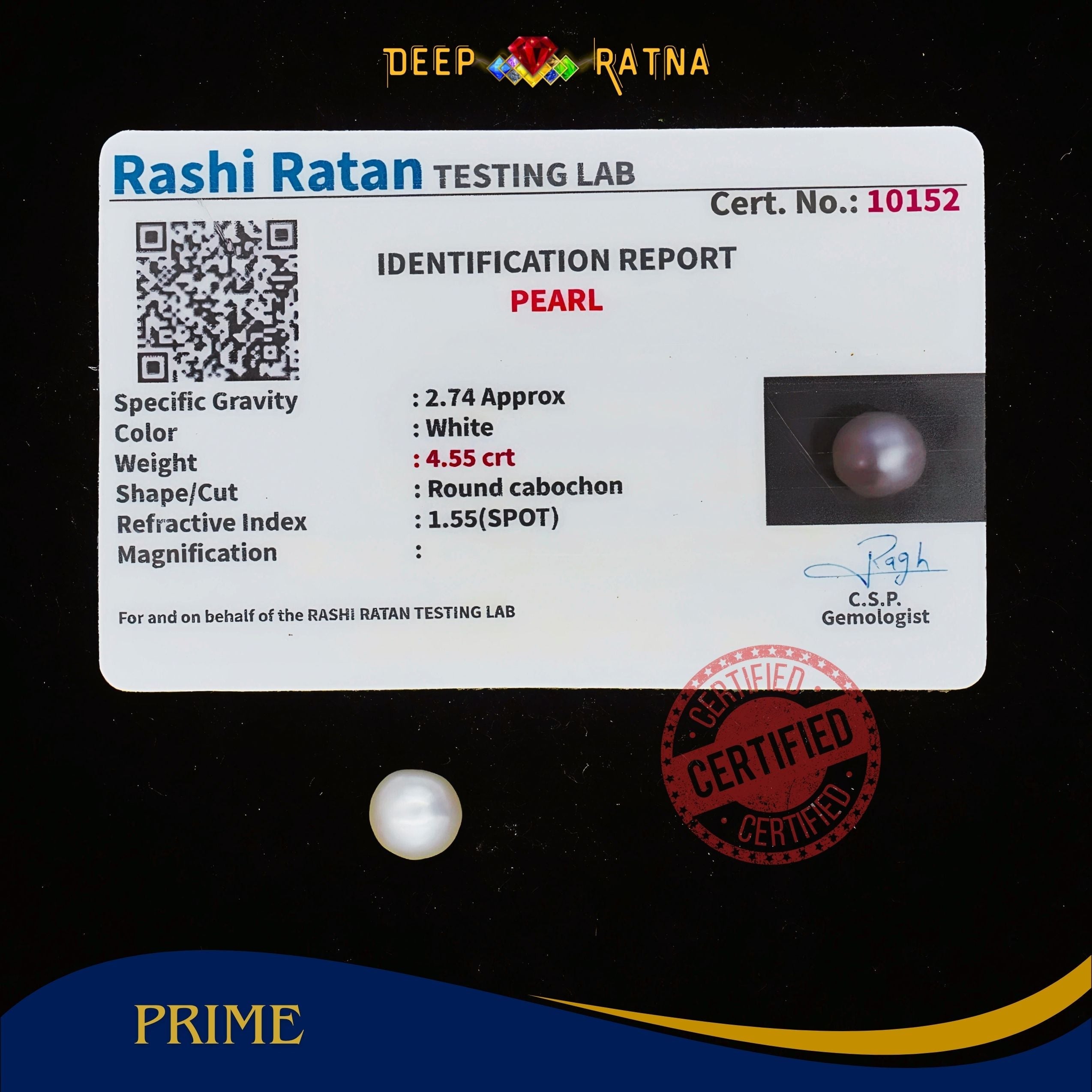 Pearl 4.55 Carat (Fresh water)