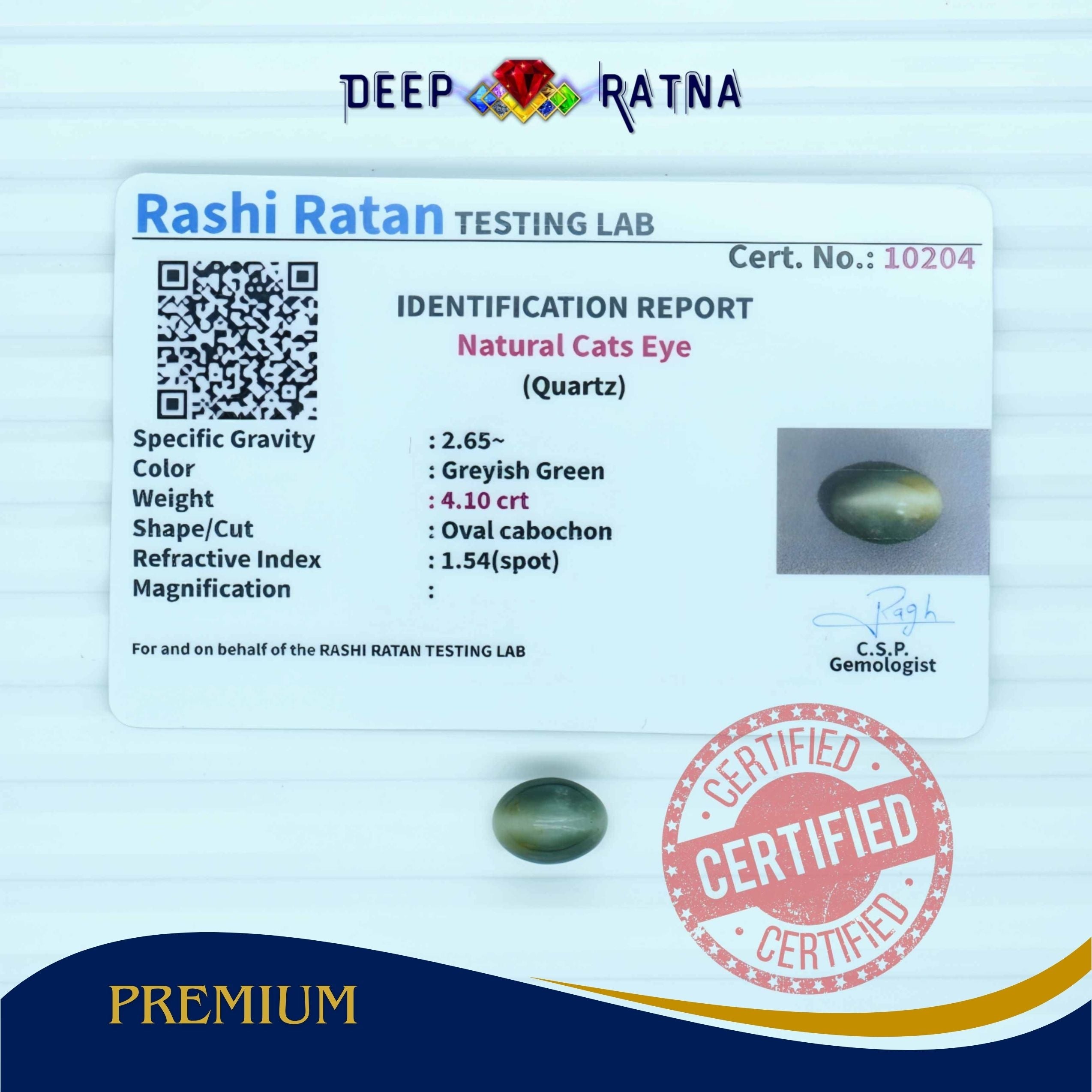 Cats Eye 4.1 Carat (Indian)