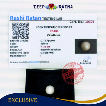 South Sea Pearl 4.32 Carat Cultured