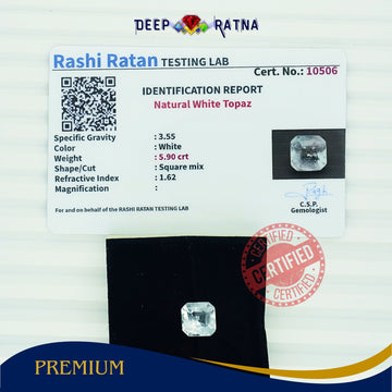 White Topaz 5.90 Carat