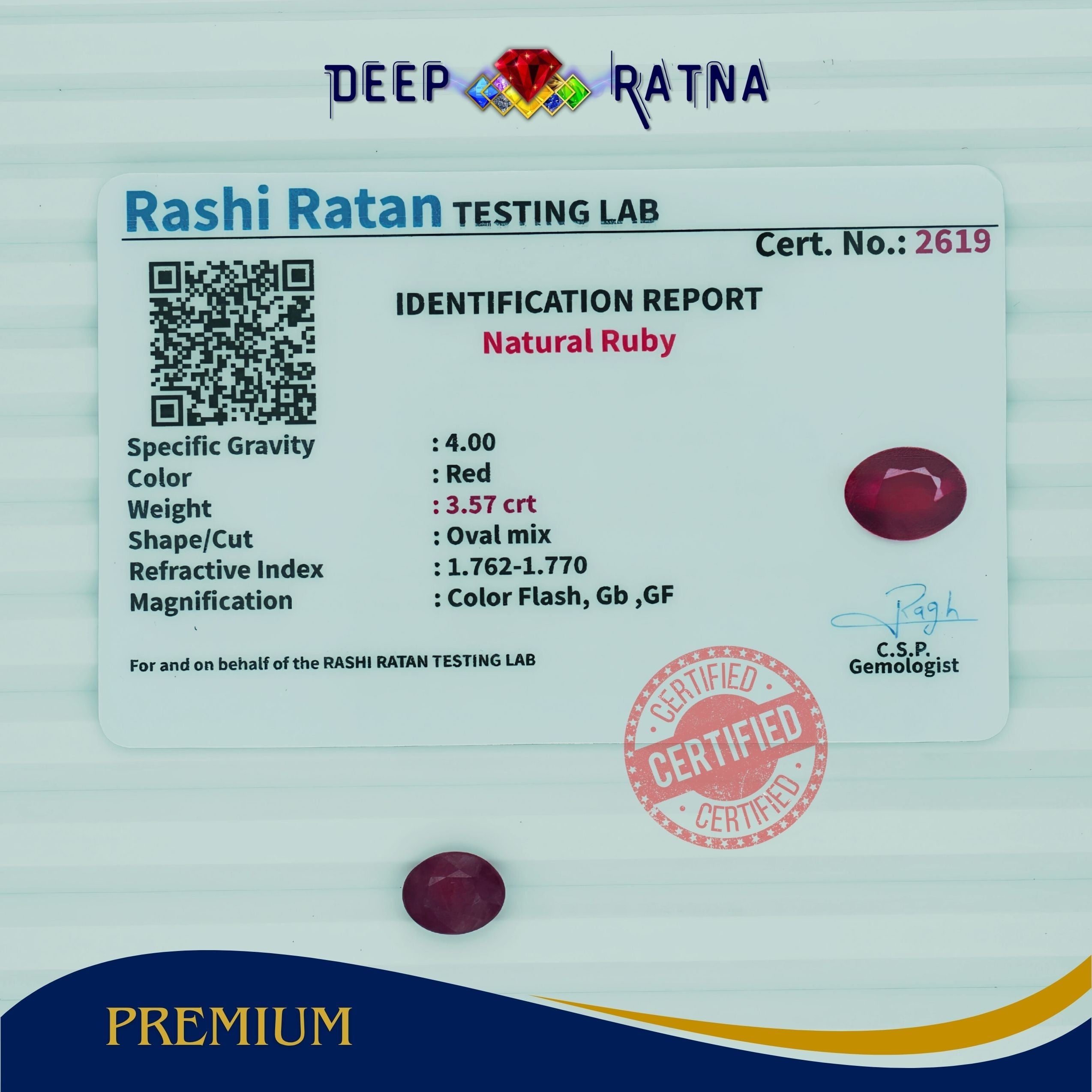 Ruby 3.57 Carat (Mozambique)