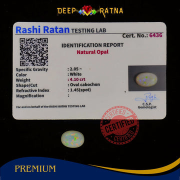 Single Fire Opal 4.10 Carat (Doublet)