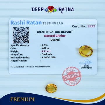 Citrine 3.71 Carat (Brazil)