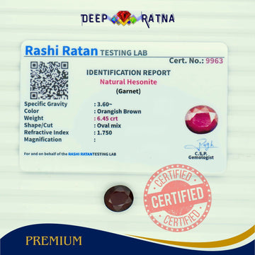 Hessonite 6.45 Carat (Africa)