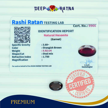 Hessonite 5.92 Carat (Africa)
