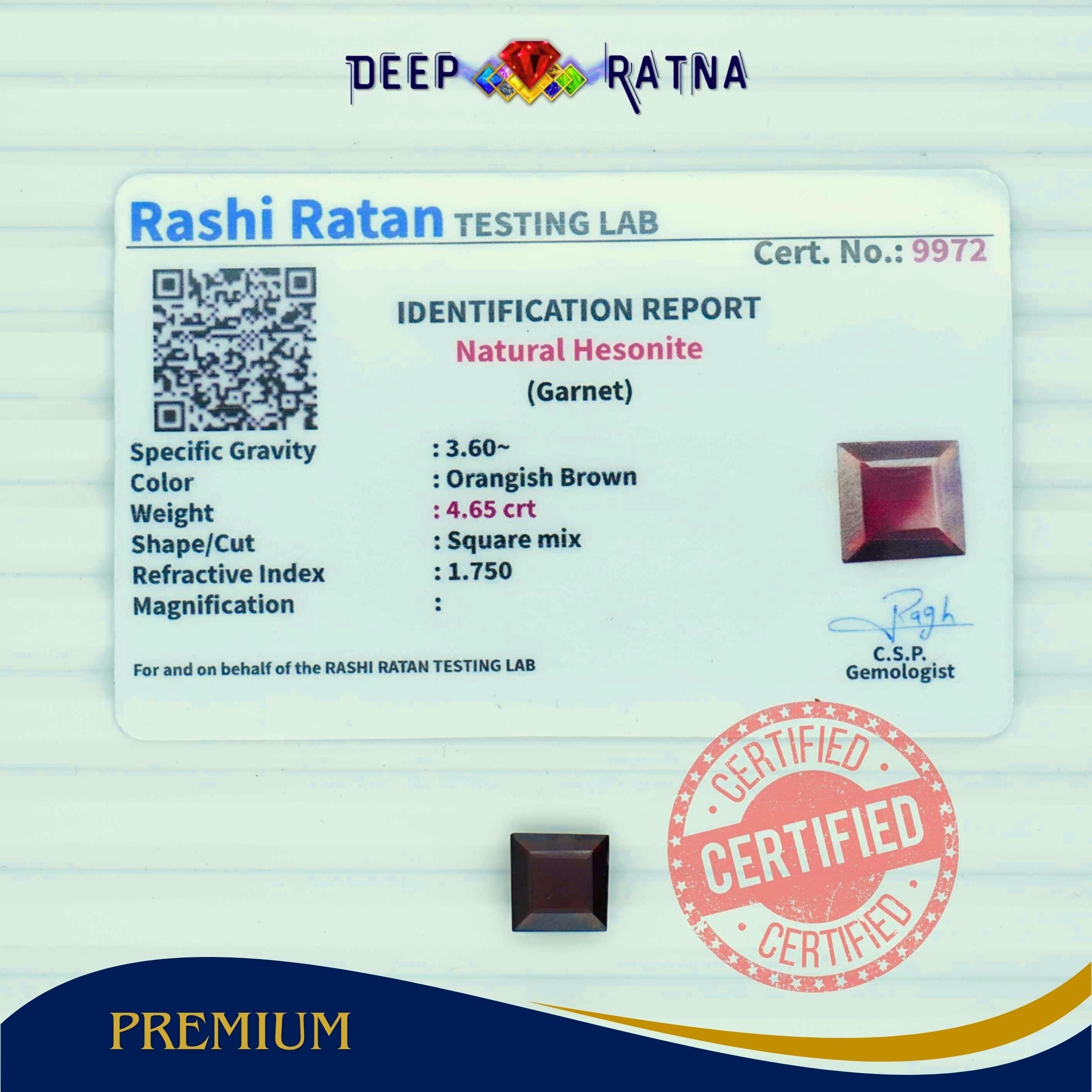 Hessonite 4.65 Carat (Africa)