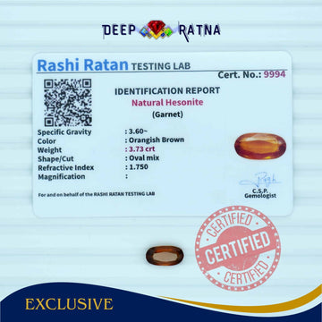 Hessonite 3.73 Carat (Ceylon)