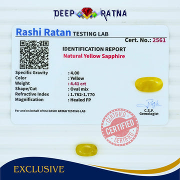 Yellow Sapphire 4.41 Carat (Thailand)