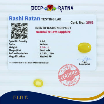 Yellow Sapphire 3.50 Carat (Thailand)