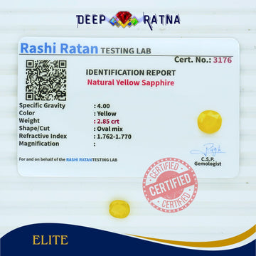 Yellow Sapphire 2.85 Carat (Thailand)