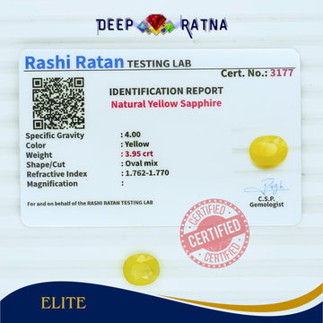 Yellow Sapphire 3.95 Carat (Thailand)