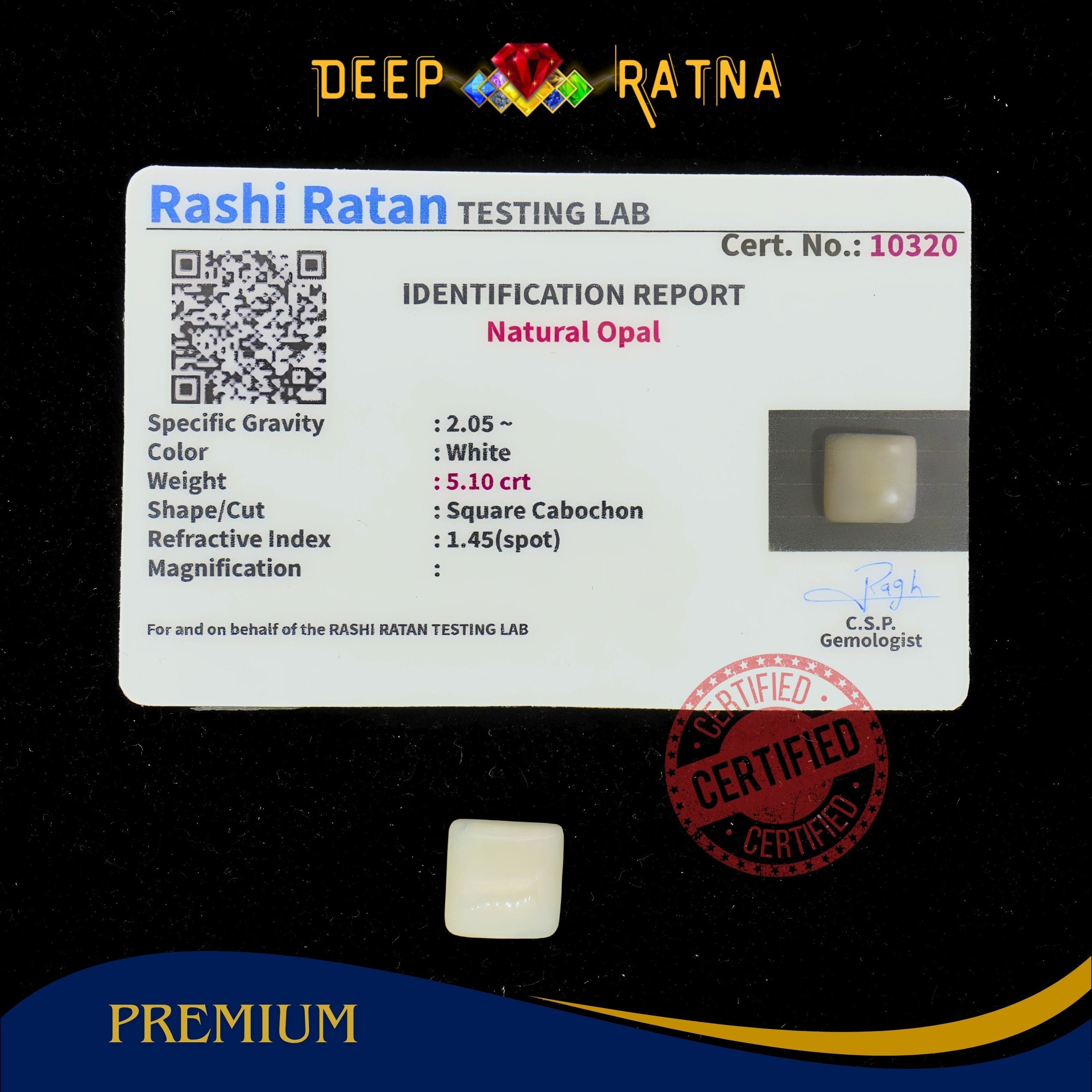 Opal 5.10 Carat Australian (Without Fire)