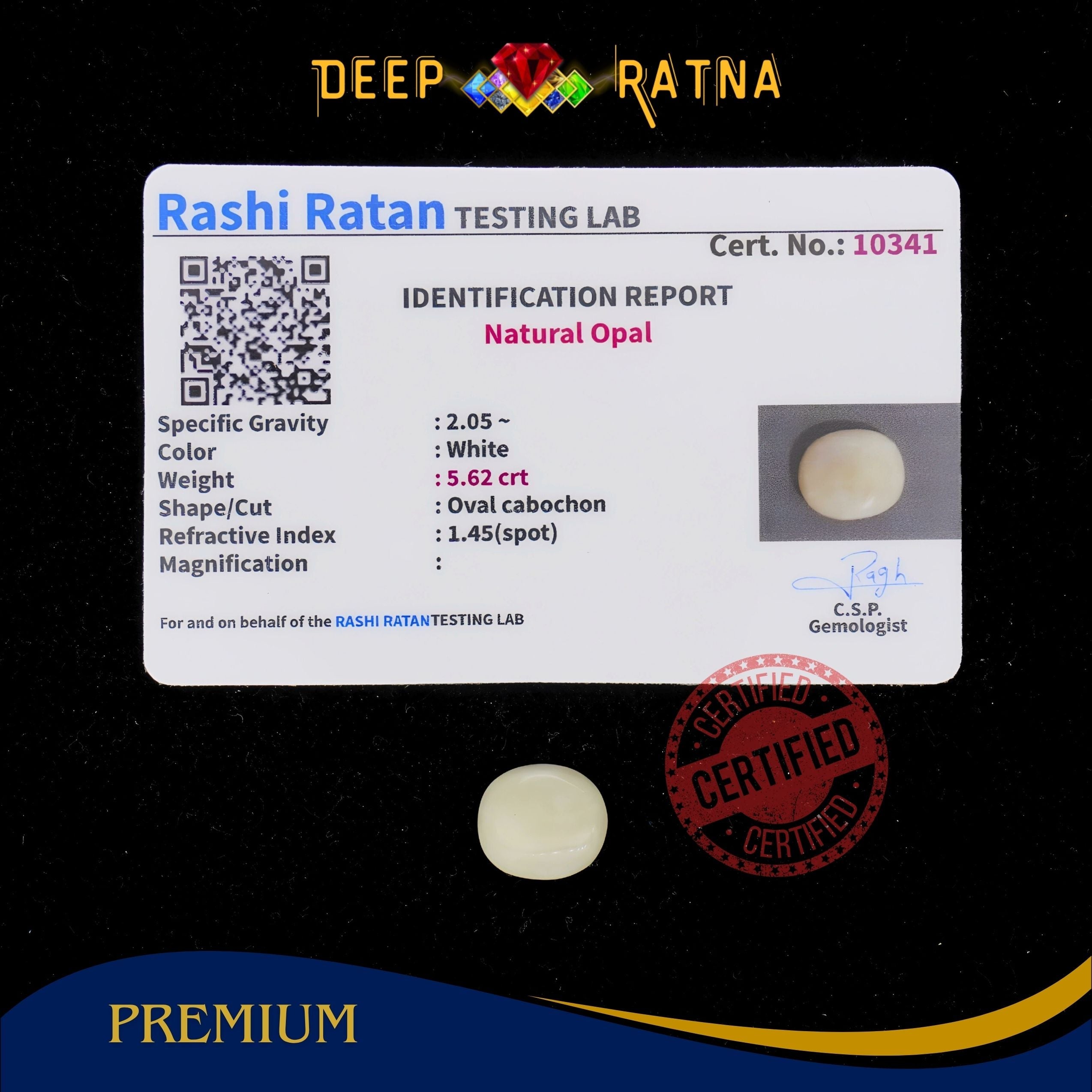 Opal 5.62 Carat Australian (Without Fire)