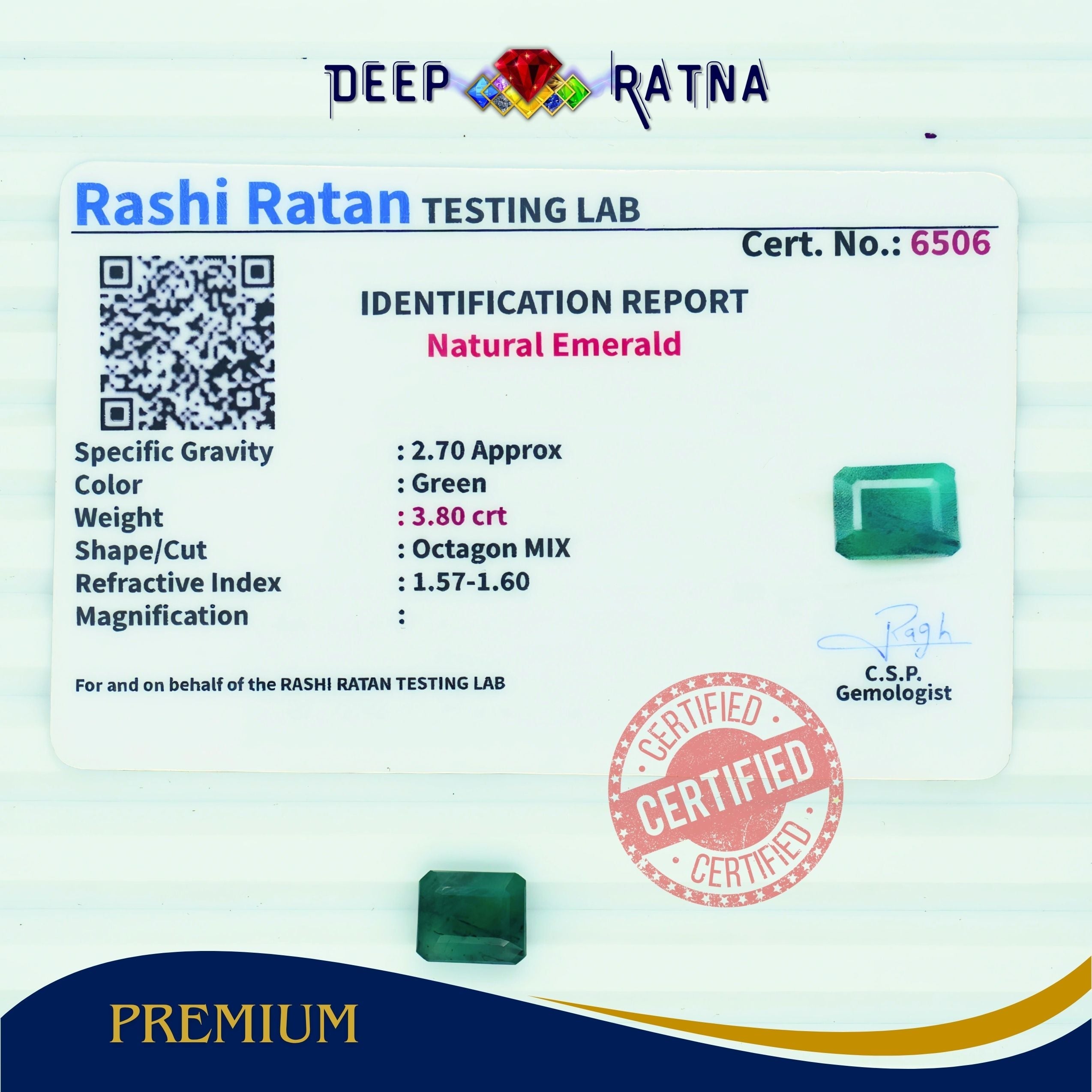 Emerald 3.80 Carat (Brazil)