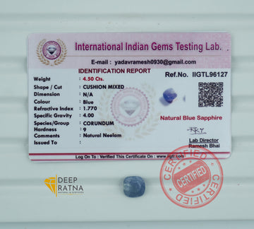 Blue Sapphire 4.50 Carat (Burma) Premium
