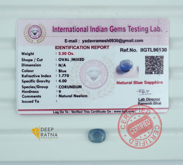 Blue Sapphire 3.50 Carat (Burma) Premium