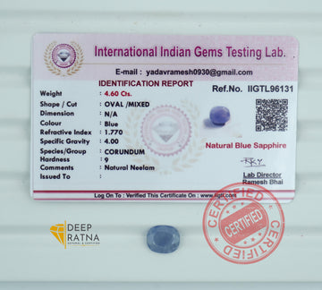 Blue Sapphire 4.60 Carat (Burma) Premium