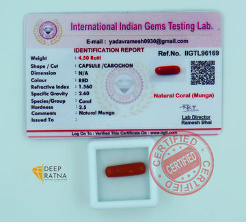 Red Coral 4.09 Carat (Italian)