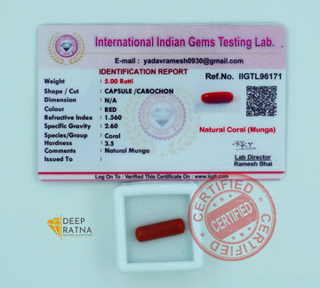 Red Coral 4.58 Carat (Italian)