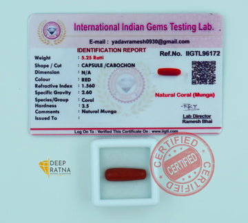 Red Coral 4.77 Carat (Italian)