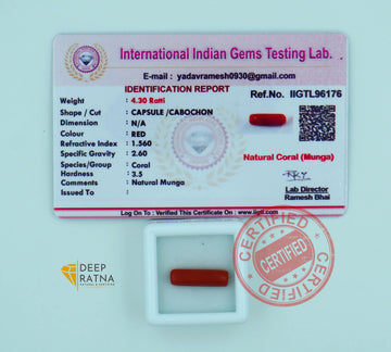 Red Coral 3.91 Carat (Italian)
