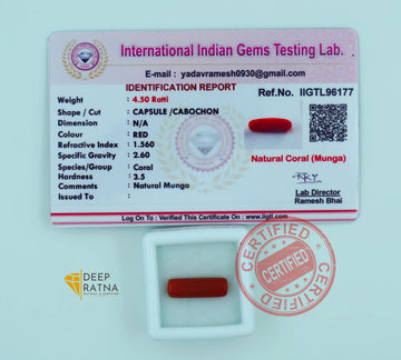 Red Coral 4.09 Carat (Italian)