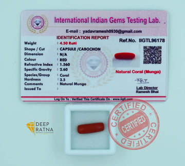 Red Coral 4.09 Carat (Italian)