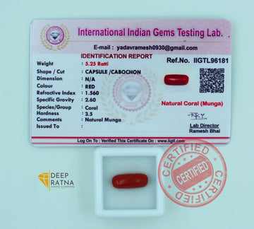 Red Coral 4.77 Carat (Italian)