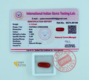 Red Coral 4.64 Carat (Italian)