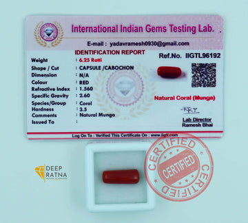 Red Coral 5.70 Carat (Italian)