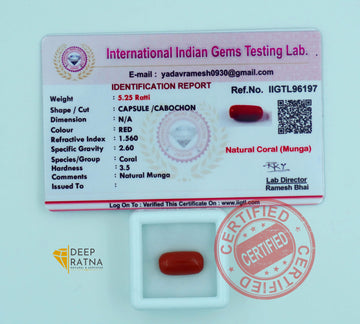 Red Coral 4.79 Carat (Italian)