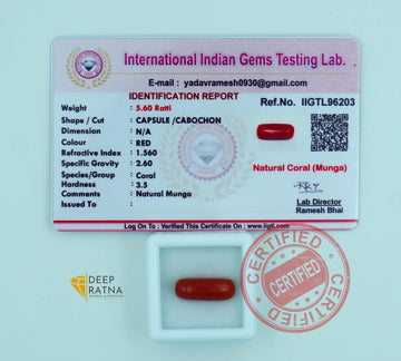 Red Coral 5.09 Carat (Italian)