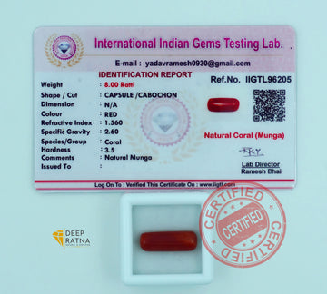 Red Coral 7.28 Carat (Italian)