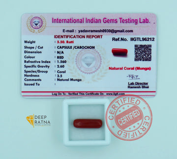 Red Coral 5.02 Carat (Italian)