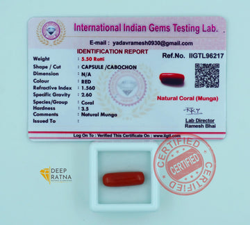 Red Coral 5.01 Carat (Italian)