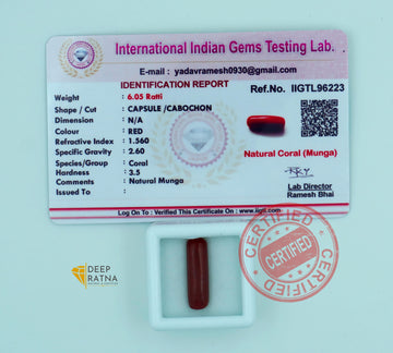 Red Coral 5.50 Carat (Italian)