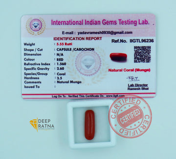 Red Coral 5.05 Carat (Italian)
