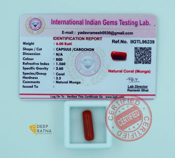 Red Coral 5.47 Carat (Italian)