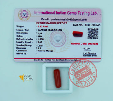 Red Coral 5.73 Carat (Italian)