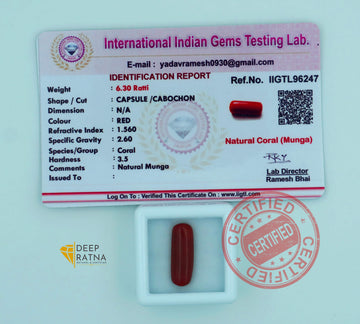 Red Coral 5.71 Carat (Italian)