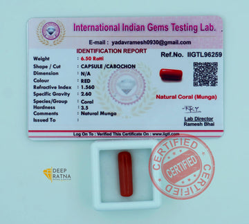 Red Coral 5.90 Carat (Italian)