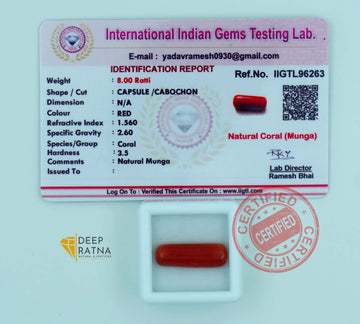 Red Coral 7.30 Carat (Italian)