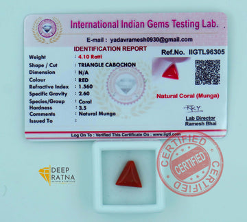 Red Coral 3.70 Carat (Italian)